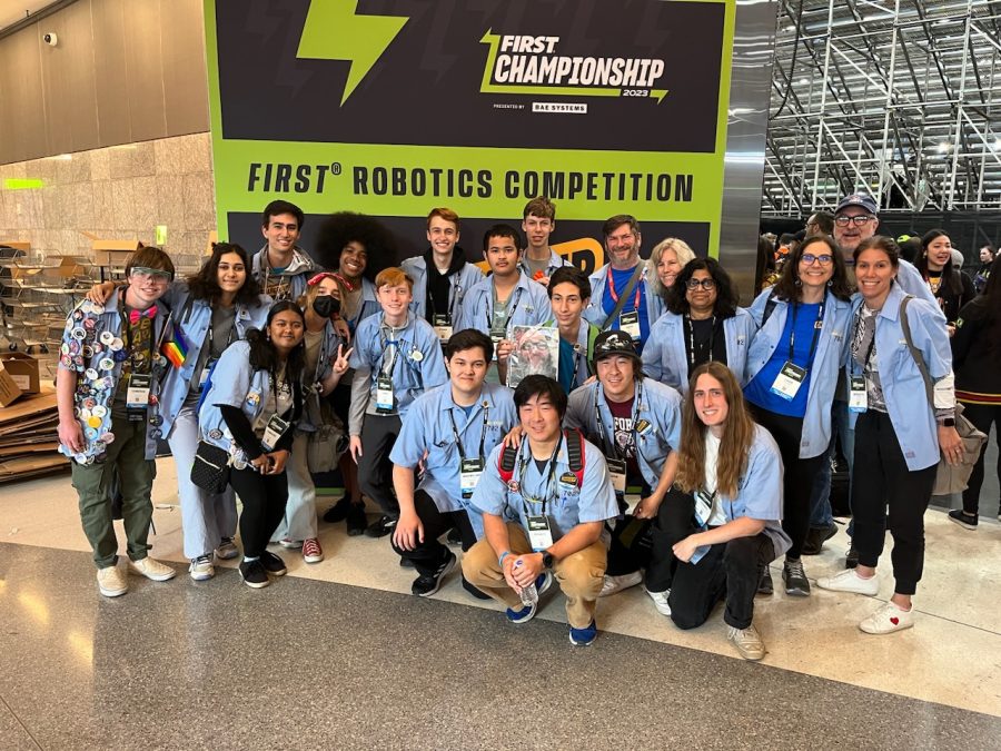 CCHS Robotics Team 702 at FIRST Robotics World Championship in Houston, Texas from April 19-22. (Photos courtesy of Team 702)