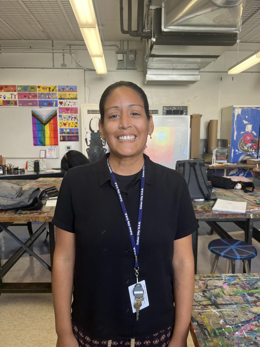 Ms. Alvarez, the AVPA Art and AP Art Teacher at CCHS.