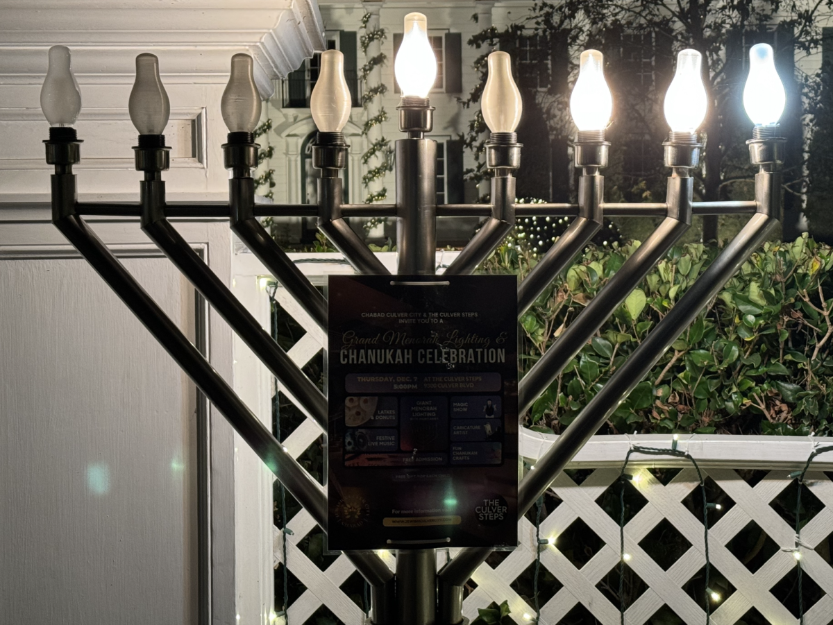 Chabad of Culver City Host Menorah Lighting at Downtown Culver Steps